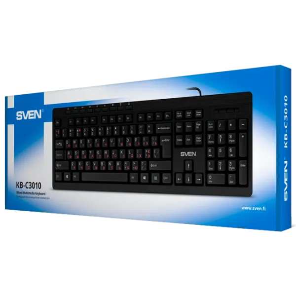 Клавиатура Sven KB-C3010 Проводная/ Черный photo 5