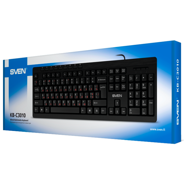 Клавиатура Sven KB-C3010 Проводная/ Черный photo 5