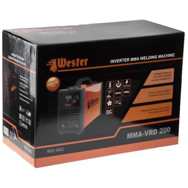 Aparat de sudat Wester MMA-VRD 200 230 V cu electrod (MMA) photo 5