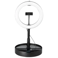 Trepied cu lampă Hama SpotLight FoldUp (4642) 254 mm Black photo 2