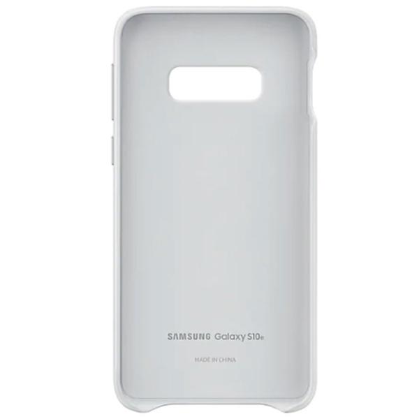 Husă pentru smartphone Samsung Galaxy S10e Samsung/ Back/ Piele/ White photo 2