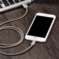 Кабель USB U5 Hoco USB Type-A + Lightning 1.2 м/ Золото photo 3