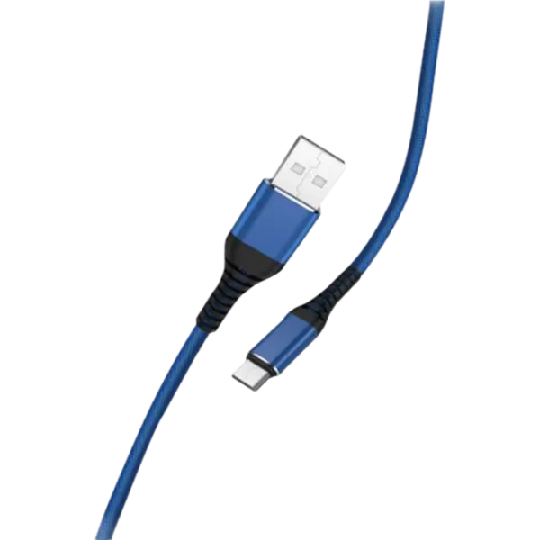 Cablu pentru telefon 79795 EVO USB Type-A + USB Type-C 1.2 m/ Blue photo 2