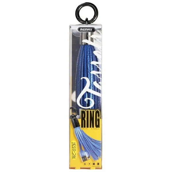 Cablu pentru telefon RC-053i Remax USB Type-A + Lightning 0.08 m/ Blue photo 2