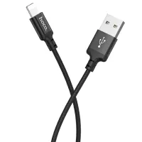 Cablu pentru telefon X14 Hoco USB Type-A + Lightning 1 m/ Black photo 3