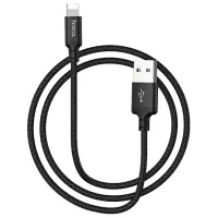 Cablu pentru telefon X14 Hoco USB Type-A + Lightning 1 m/ Black photo 4
