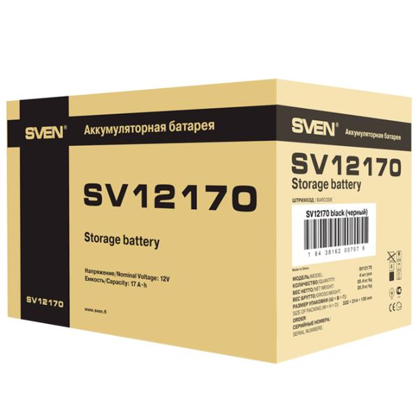 Acumulator pentru UPS Sven SV12170 12 V 17 Ah Black photo 4