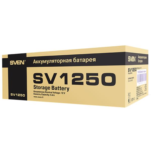 Аккумуляторная батарея для ИБП Sven SV1250 12 В 5 Ач Черный photo 4