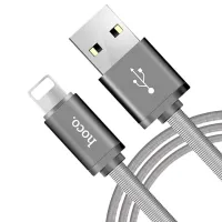 Cablu pentru telefon U5 Hoco USB Type-A + Lightning 1.2 m/ Metallic photo 3