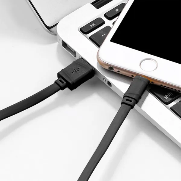 Cablu pentru telefon 20484 Screen Geeks USB Type-A + Lightning 1 m/ Black photo 2