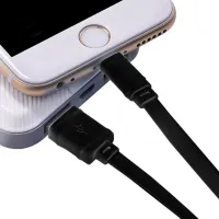 Cablu pentru telefon 20484 Screen Geeks USB Type-A + Lightning 1 m/ Black photo 4