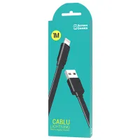 Cablu pentru telefon 20484 Screen Geeks USB Type-A + Lightning 1 m/ Black photo 5