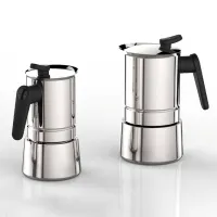 Гейзерная кофеварка Pedrini Caffe 0.3л / Нержавеющая сталь / Нержавеющая сталь photo 5