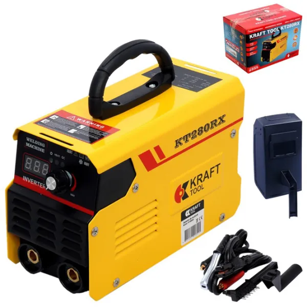 Aparat de sudat Kraft Tool KT280RX 230 V cu electrod (MMA)/ Yellow photo 6