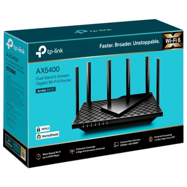 Wi-Fi Роутер TP-Link Archer AX72 574 Мбит/ c/ 4804 Мбит/ с/ Черный photo 4