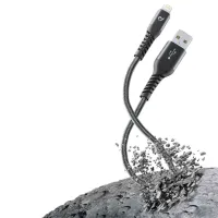 Cablu pentru telefon Extreme XL MFI Cellularline USB Type-A + Lightning 2 m/ Black photo 4