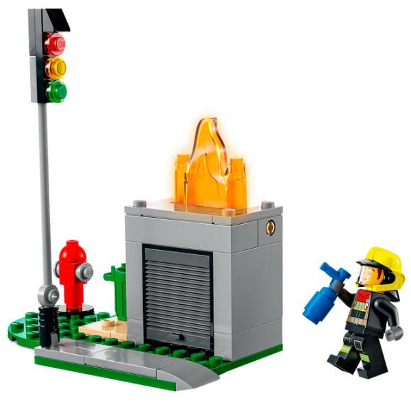 Детский конструктор LEGO Pompieri și urmărire a poliției Пожарные/ Разноцветный photo 4