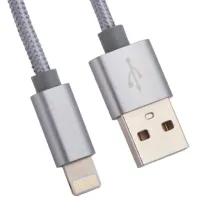 Cablu pentru telefon X2 Rapid Charging Hoco USB Type-A + Lightning 1 m/ Gray photo 2
