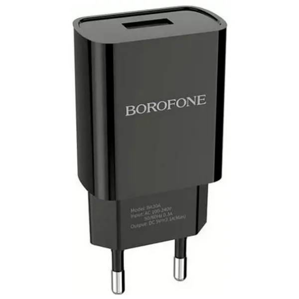 Încărcător de rețea Borofone BA20A 2.1 A/ Black photo 4