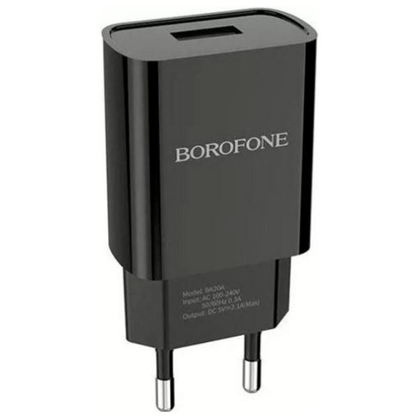 Încărcător de rețea Borofone BA20A 2.1 A/ Black photo 4