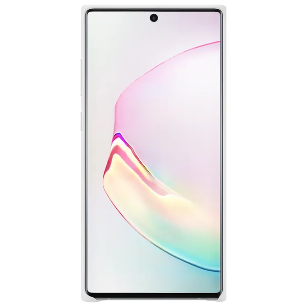 Чехол для смартфона Samsung Galaxy Note 10+ Samsung/ Back/ Кожа/ Белый photo 2