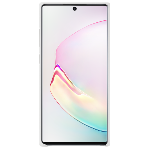 Чехол для смартфона Samsung Galaxy Note 10+ Samsung/ Back/ Кожа/ Белый photo 2