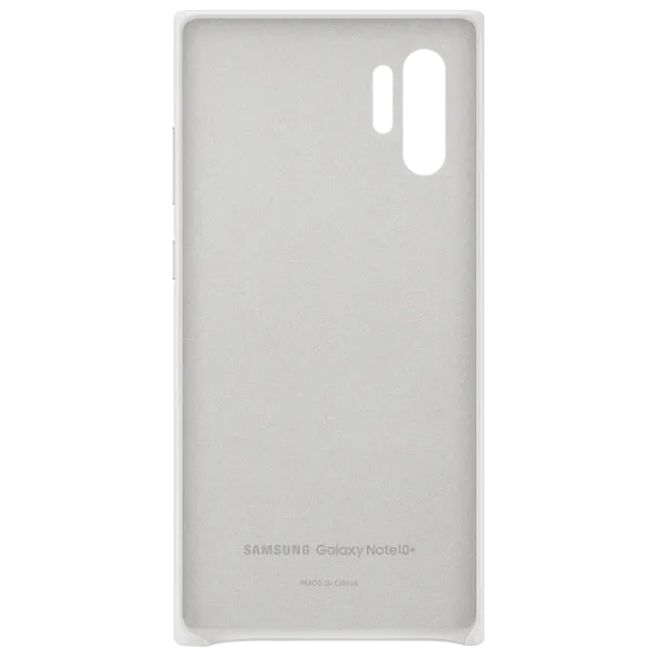 Чехол для смартфона Samsung Galaxy Note 10+ Samsung/ Back/ Кожа/ Белый photo 3