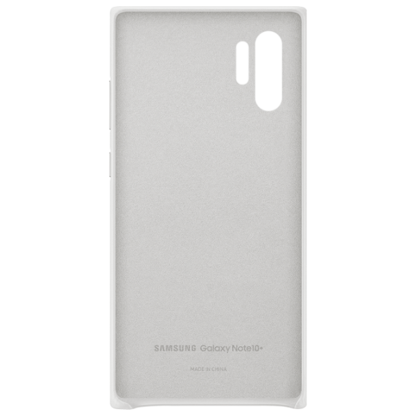Чехол для смартфона Samsung Galaxy Note 10+ Samsung/ Back/ Кожа/ Белый photo 3