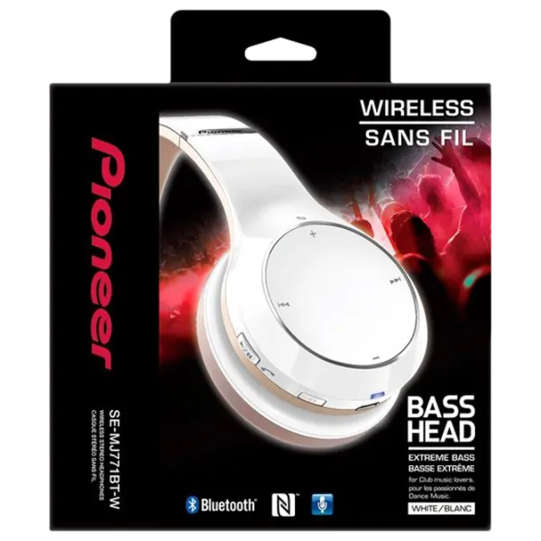 Наушники Pioneer SE-MJ771BT Белый Беспроводные/ Персональный photo 4 Наушники Pioneer SE-MJ771BT Белый Беспроводные/ Персональный photo 4