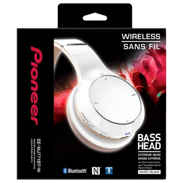 Наушники Pioneer SE-MJ771BT Белый Беспроводные/ Персональный photo 4 Наушники Pioneer SE-MJ771BT Белый Беспроводные/ Персональный photo 4