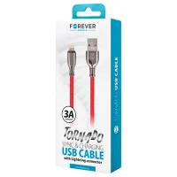 Кабель USB Tornado Forever USB + Lightning 1 м/ Красный photo 2