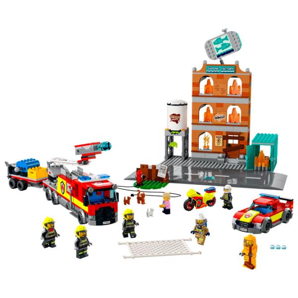 Детский конструктор LEGO Пожарная бригада Пожарные/ Красный photo 2