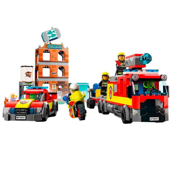 Детский конструктор LEGO Пожарная бригада Пожарные/ Красный photo 3