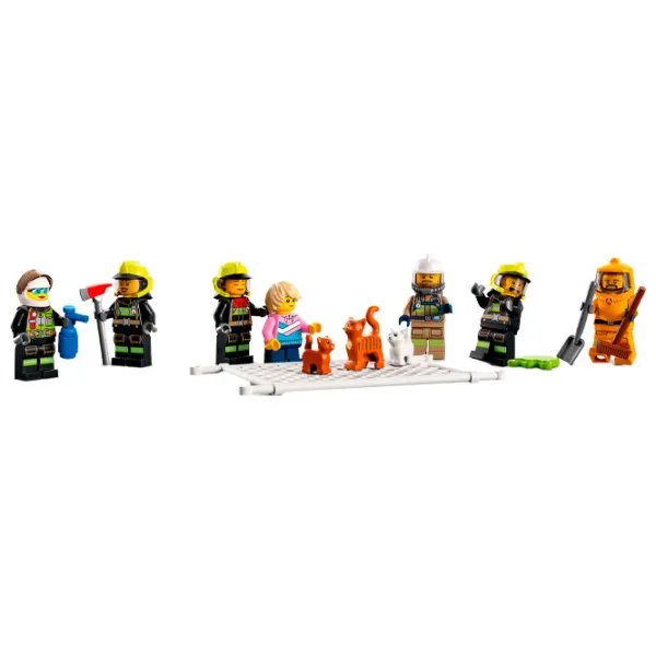 Детский конструктор LEGO Пожарная бригада Пожарные/ Красный photo 4