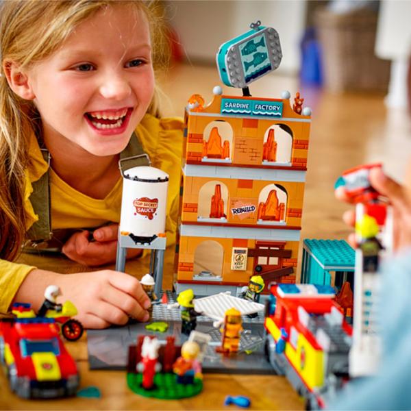 Детский конструктор LEGO Пожарная бригада Пожарные/ Красный photo 5