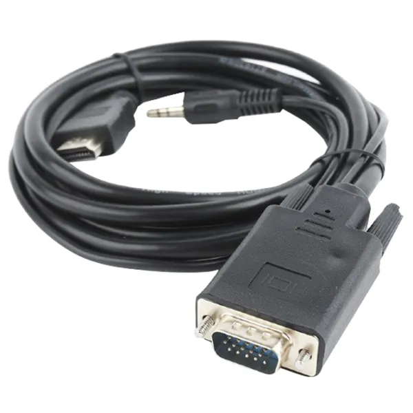 Кабель видео Cablexpert VGA + HDMI 3 м/ Черный photo 3 Кабель видео Cablexpert VGA + HDMI 3 м/ Черный photo 3