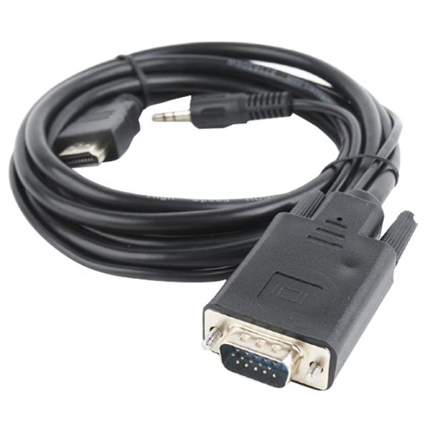 Кабель видео Cablexpert VGA + HDMI 3 м/ Черный photo 3 Кабель видео Cablexpert VGA + HDMI 3 м/ Черный photo 3