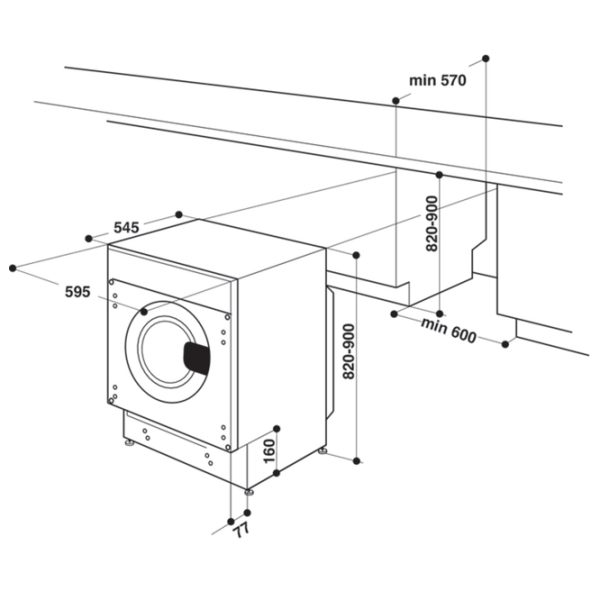 Стиральная машина Whirlpool BI WMWG 91484E EU 9 кг / 1400 об/мин / Белый photo 8