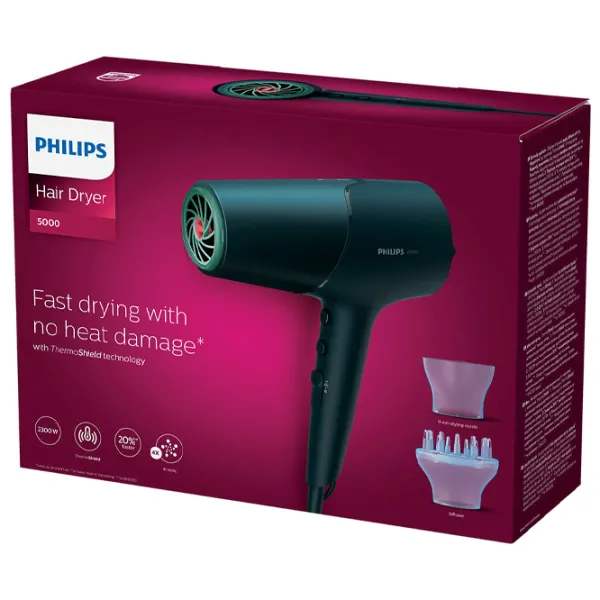 Uscător de păr Philips BHD512/00 2300 W / Black photo 4