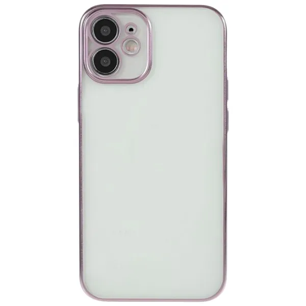 Чехол для смартфона Apple iPhone 12 SULADA/ Back/ TPU/ Прозрачный/ Светло пурпурный photo 2