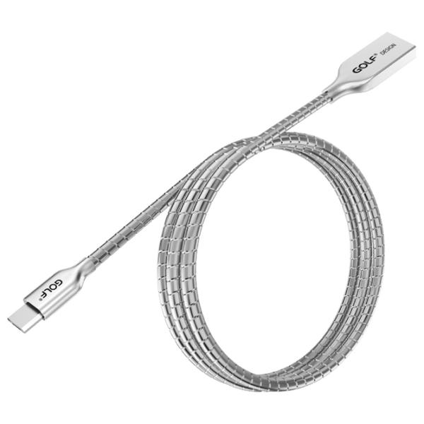 Cablu pentru telefon GC-33 Golf USB Type-A + microUSB 1 m/ Silver photo 5