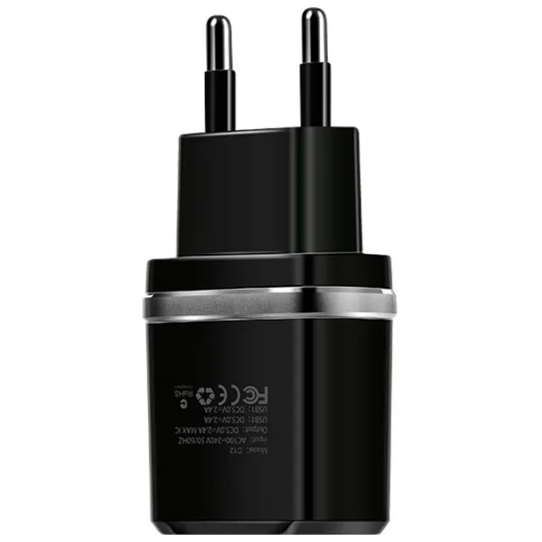 Сетевое зарядное устройство EVO 2USB 2.4A (MicroUSB) Черный photo 2