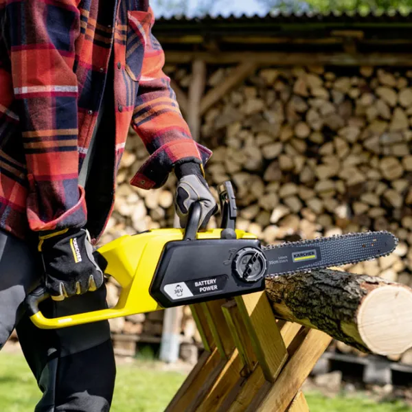 Fierăstrău cu lanţ KARCHER CNS 36-35 pe benzină/ Yellow photo 5