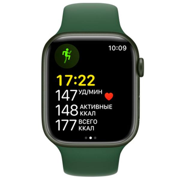 Умные часы Apple Watch Series 7 1.9"/ MKN03RB/ A/ Клевер Зелёный photo 3 Умные часы Apple Watch Series 7 1.9"/ MKN03RB/ A/ Клевер Зелёный photo 3