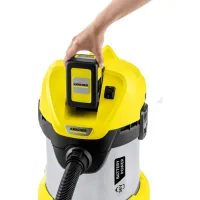 Промышленный пылесос KARCHER WD 3 Battery Premium Set 300 Вт / Желтый photo 4