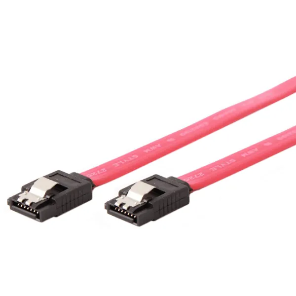 Cablu de date Cablexpert SATA III + SATA III 0.3 m/ Red photo 2