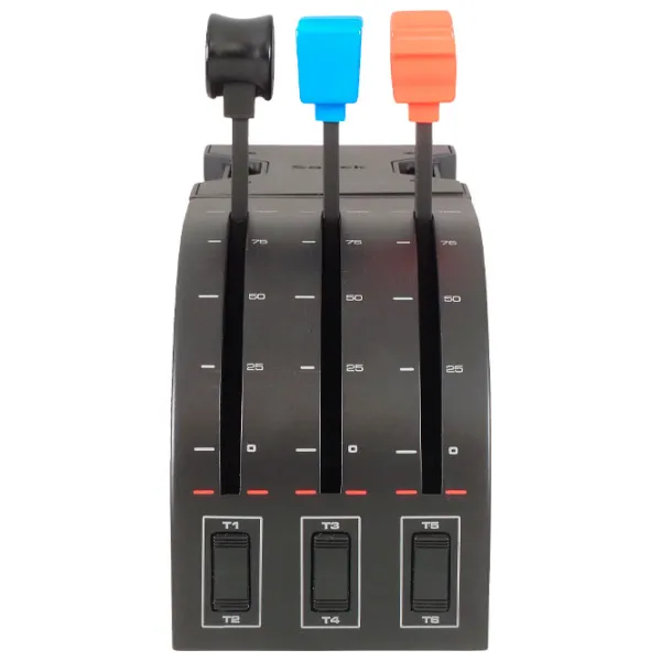 Джойстик Logitech Flight Throttle Quadrant Проводная/ buttons/ Черный photo 3 Джойстик Logitech Flight Throttle Quadrant Проводная/ buttons/ Черный photo 3