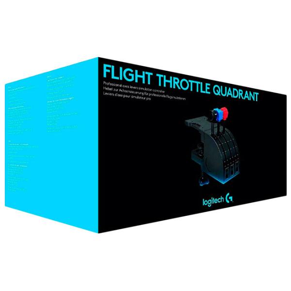 Джойстик Logitech Flight Throttle Quadrant Проводная/ buttons/ Черный photo 4 Джойстик Logitech Flight Throttle Quadrant Проводная/ buttons/ Черный photo 4