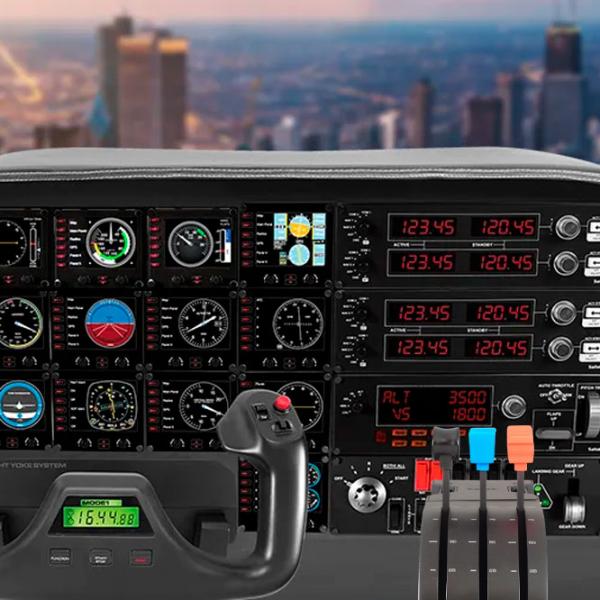 Джойстик Logitech Flight Throttle Quadrant Проводная/ buttons/ Черный photo 5 Джойстик Logitech Flight Throttle Quadrant Проводная/ buttons/ Черный photo 5