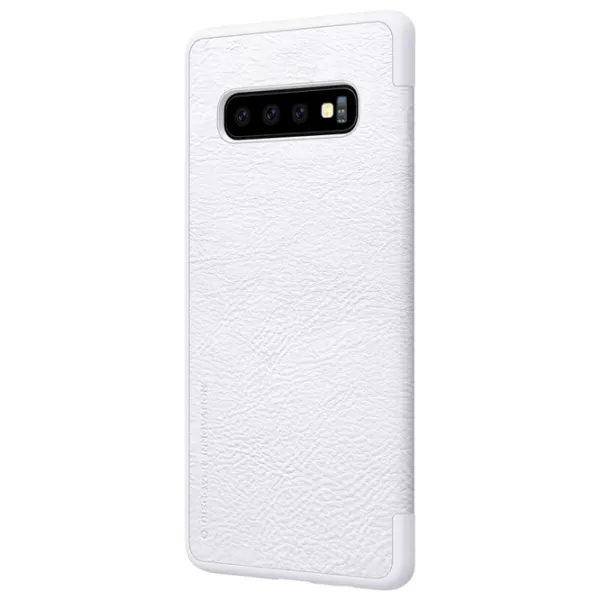 Husă pentru smartphone Samsung Galaxy S10 Nillkin/ Flip Cover/ Leather/ TPU/ White photo 2 Husă pentru smartphone Samsung Galaxy S10 Nillkin/ Flip Cover/ Leather/ TPU/ White photo 2
